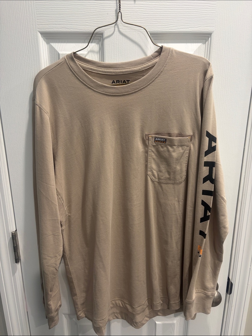 Ariat Women’s Long-Sleeve Pocket Tee in Tan